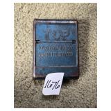 TOP VINTAGE METAL CIGARETTE TOBACCO ROLLER TIN.