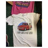 VTG HOT PINK T-SHIRT W/ AMERICAN WESTERN CLASSIC