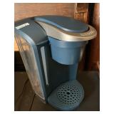 KEURIG K480B SINGLE SERVE COFFEE MAKER, BLUE/GRAY