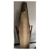VINTAGE WOOD FOLDING IRONING BOARD.