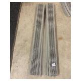 MODEL TRAIN STRAIGHT TRACK SECTIONS, GRAY BASE,