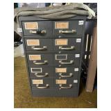 INDUSTRIAL METAL MULTI-DRAWER CABINET W/