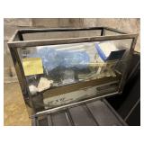 GLASS & METAL AQUARIUM TANK W/ FILTERMEDIA,