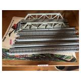 TYCO TRAIN ACCESSORIES, BRIDGE, TRACK SECTIONS,