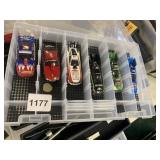 RACER SLOT CARS, ASSORTED SPONSOR DECALS, CLEAR