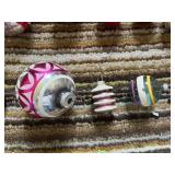 VINTAGE GLASS CHRISTMAS ORNAMENTS, ASSORTED