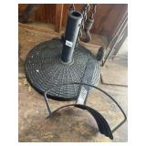 INDUSTRIAL FAN BASE, TEXTURED CIRCULAR PLATFORM,