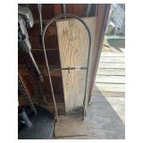 METAL HOSE REEL CART W/ WHEELS.