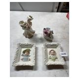 LEFTON CHINA PLAQUES, RADNOR SWAN, CERAMIC