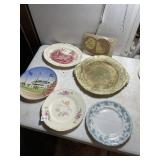 DECORATIVE PLATES, PARCHMENT REPRODUCTIONS.