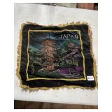 JAPAN DECORATIVE SOUVENIR TEXTILE, NEEDS CLEANED