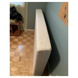 WHITE QUILTED MEMORY FOAM MATTRESS, TWIN SIZE,