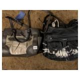 TWO HANDBAGS - GRAY COLOR BLOCK & ANGEL BARCELO