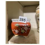 GOLDCASTLE JAPANESE CERAMIC MINI VASE, ORANGE,