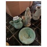 AVON PERFUME BOTTLE, MADONNA & CHILD FIGURINE