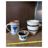 VINTAGE STONEWARE CROCKS & MUG - PITTSBURGH PA