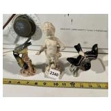 GOEBEL BIRD FIGURINES, WHITE STATUE WITH BROKEN
