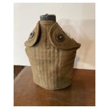MILITARY STYLE CANVAS CANTEEN.