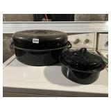 BLACK SPECKLED ENAMELWARE COOKWARE SET