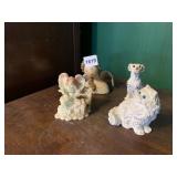 CERAMIC FIGURINE COLLECTION - ANGELS, CAT,