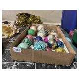 VINTAGE GLASS CHRISTMAS ORNAMENTS - ASSORTED