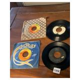 THE BEATLES 45 RPM RECORDS - ASSORTED, 4 SINGLES