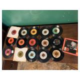 ASSORTED VINTAGE 45 RPM RECORDS - VARIOUS LABELS
