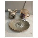 WENDELL AUGUST FORGE DISH, BICENTENNIAL MUG,