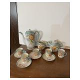 MADE IN JAPAN FLORAL TEA/COFFEE SET.
