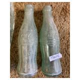 PAIR OF VINTAGE COCA-COLA GLASS BOTTLES -