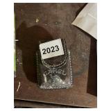 CAMEL LEATHER CIGARETTE CASE - DARK BROWN,