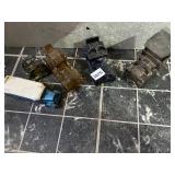 VINTAGE GLASS AVON FIGURAL BOTTLES