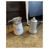 CORNINGWARE AND SWAN BRAND COFFEE POTS - TWO