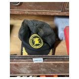 NRA MESH TRUCKER CAP - BLACK W/ GOLD EMBROIDERY,