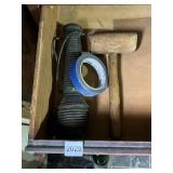 FLASHLIGHT, WOODEN MALLET, PAINTER