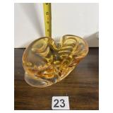 CHALET ART GLASS DISH