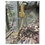 YELLOW EXTENSION CORD, WOOD