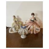 OCCUPIED JAPAN PORCELAIN FIGURINES.