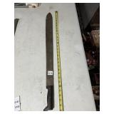 COLLINS & CO KHYBER KNIFE -  BLACK HANDLE, ~24IN.