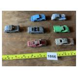 VINTAGE DIE-CAST TOY CARS - ASSORTED, QTY 7,