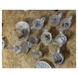 ASSORTED CUT GLASS TABLEWARE - CRUET, CREAMER,