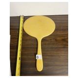 HANDHELD VANITY MIRROR CELLUOID HANDLE