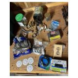 PLUMBING & ELECTRICAL HARDWARE ASSORTMENT - BRASS