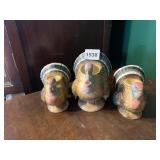 NAPCOWARE TURKEY GRAVY BOAT AND NAPKIN HOLDER