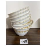 CORELLE BY CORNING GOLD FLORAL MUGS, MICROWAVE