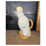 CERAMIC COCKATOO PITCHER