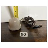 VINTAGE OPAQUE DOME NIGHT LIGHT W/ CORD.