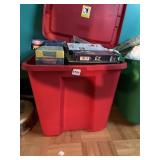 BIN OF ASSORTED VHS TAPES