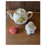 ELL GREAVE IRONSTONE TEAPOT, D&R GOLDEN CROWN