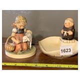 W. GOEBEL FIGURINES - GIRL W/ LAMB & BASKET,